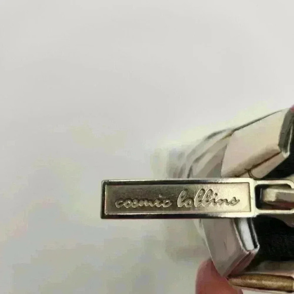 Cosmic Bobbins Vintage Y2K Upcycled "Wrapper" Large Hand Bag with Leather Straps - Picture 11 of 11